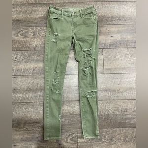 Old Navy Olive Skinny Jeans size 2